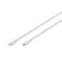 Cable de carga de silicona USB DIGITUS USB-C - Lightning USB 2.0 60W - 50cm blanco