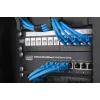 Placa de guiado de cables de 10 pulgadas DIGITUS, 0,5HE, cepillo para cables, 22 x 254 x 12 mm, negro