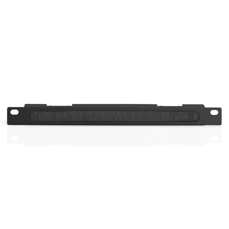 Placa de guiado de cables de 10 pulgadas DIGITUS, 0,5HE, cepillo para cables, 22 x 254 x 12 mm, negro