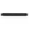 Placa de guiado de cables de 10 pulgadas DIGITUS, 0,5HE, cepillo para cables, 22 x 254 x 12 mm, negro