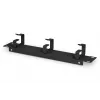 Panel de gestión de cables de 10 pulgadas DIGITUS 1HE 3x anillos para cables negro