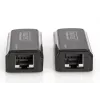 Set extensor Mini HDMI DIGITUS, Full HD 50m CAT6/6A/7, alimentación mediante cable Micro-USB, negro