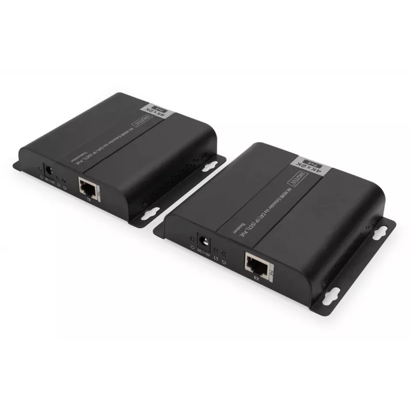 Set extensor HDMI 4K DIGITUS over IP/CAT 5, 6 (120 m) totalmente alimentado por POE, UHD 4K/30Hz