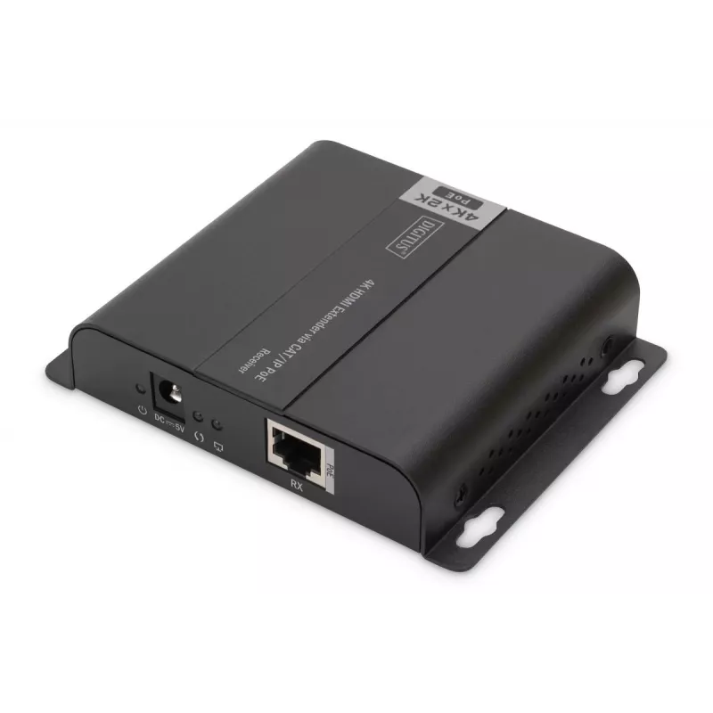 Extensor HDMI 4K DIGITUS, unidad receptora over IP/CAT 5, 6 (120 m), alimentado por PoE