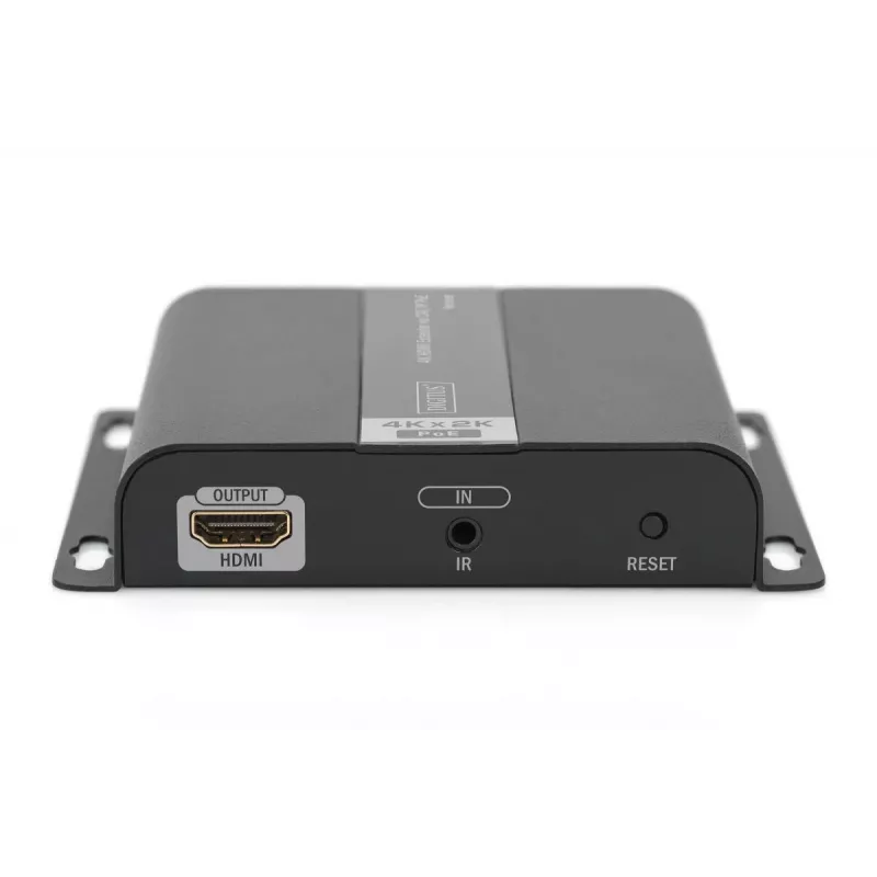Extensor HDMI 4K DIGITUS, unidad receptora over IP/CAT 5, 6 (120 m), alimentado por PoE