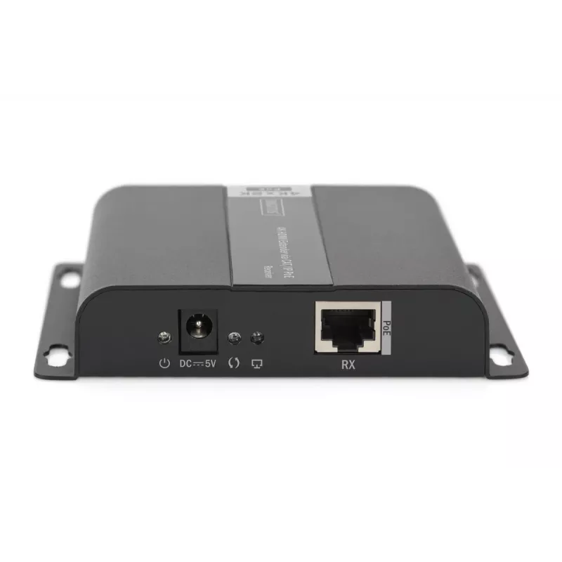 Extensor HDMI 4K DIGITUS, unidad receptora over IP/CAT 5, 6 (120 m), alimentado por PoE
