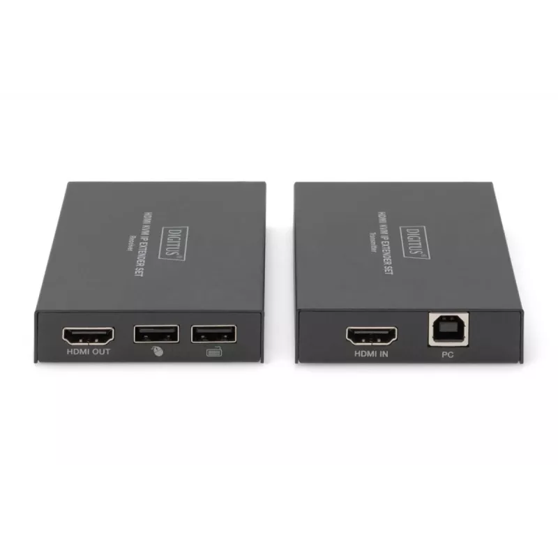 Emisor y receptor AV, Digitus, set extensor HDMI KVM IP, 1920 x 1200 píxeles, 150 m