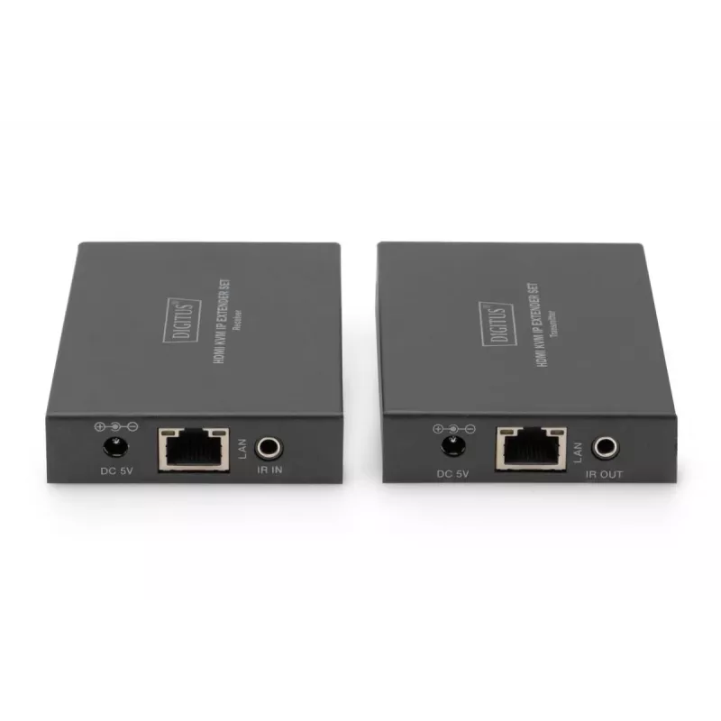 Emisor y receptor AV, Digitus, set extensor HDMI KVM IP, 1920 x 1200 píxeles, 150 m