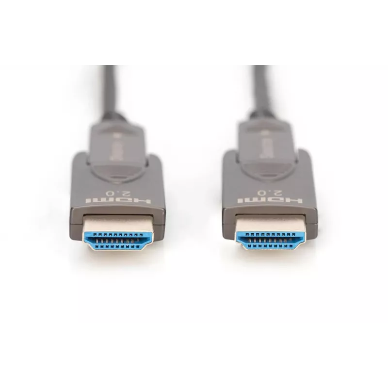 Cable de fibra híbrida AOC HDMI 4K DIGITUS con conector desmontable de 15 m