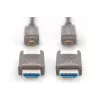 Cable de fibra híbrida AOC HDMI 4K DIGITUS con conector desmontable de 15 m