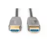 Cable de fibra híbrida AOC HDMI DIGITUS, Type-A macho/macho, 20 m UHD 8K@60Hz, CE, negro