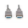 Cable de fibra híbrida AOC HDMI 4K DIGITUS con conector desmontable, 20 m