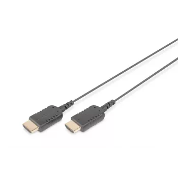 Cable de conexión HDMI High Speed DIGITUS, Type-A, HighFlex macho/macho, 2,0 m, 4K Ultra HD@30Hz, activo, CE, oro negro