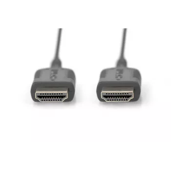 Cable de conexión HDMI High Speed DIGITUS, Type-A, HighFlex macho/macho, 2,0 m, 4K Ultra HD@30Hz, activo, CE, oro negro