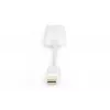 Cable adaptador DisplayPort DIGITUS ASSMANN, Mini DP - HDMI tipo A M/H, 15 cm compatible con DP 1.1a, CE blanco