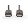 Cable de conexión DisplayPort DIGITUS, DP M/M, 5 m con bloqueo, DP, conforme a 1.1a, negro
