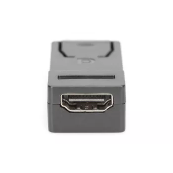 Adaptador DisplayPort DIGITUS, DP - HDMI Type A M/H, con bloqueo, DP 1.1a, Full HD, CE negro