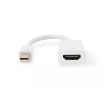 Cable adaptador DisplayPort DIGITUS ASSMANN, Mini DP - HDMI tipo A M/H, 20 cm HDMI ver. 2.0, activo, CE, dorado, blanco