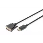 Cable DIGITUS DP - DVI-D 3M negro DP - DVI con bloqueo DP 1.1a