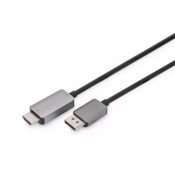 Cable adaptador Digitus DB-340305-018-S de DisplayPort a HDMI tipo A, 8K, 1,8 m, negro