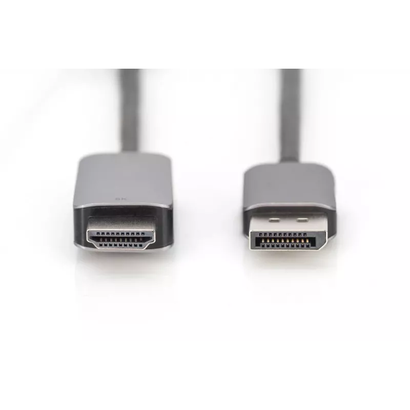 Cable adaptador Digitus DB-340305-018-S de DisplayPort a HDMI tipo A, 8K, 1,8 m, negro