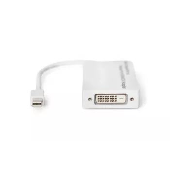 Adaptador DIGITUS MiniDP a DP HDMI+DVI 20 cm compatible con DP 1.1a blanco