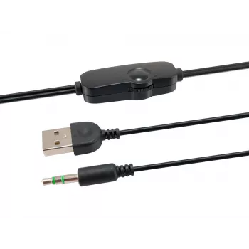 Altavoz mini USB Equip, 2.0 canales, con cable, 3 W, 90 – 20 Hz, 40 Ω, negro