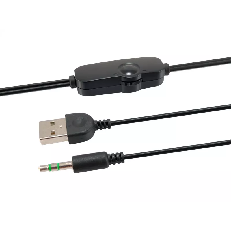 Altavoz mini USB Equip, 2.0 canales, con cable, 3 W, 90 – 20 Hz, 40 Ω, negro