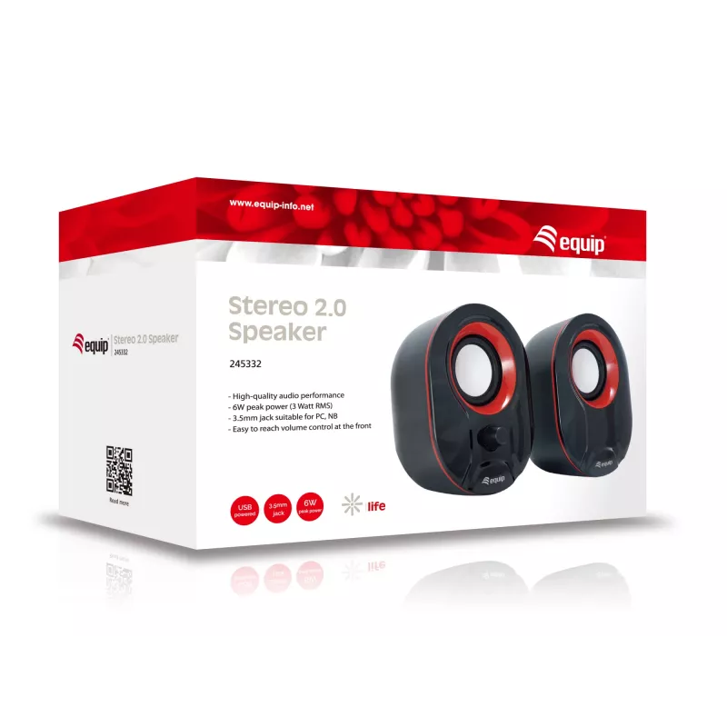 Altavoz Equip estéreo 2.0, 3 W de potencia