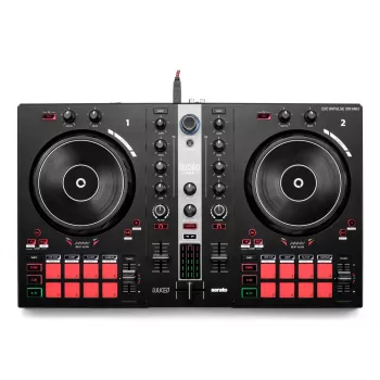 Scratcher de vinilo Hercules INPULSE 300 MK2 negro, rojo