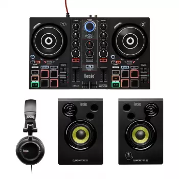 Sistema de vinilo digital (DVS) Hercules DJLearning Kit Scratcher negro