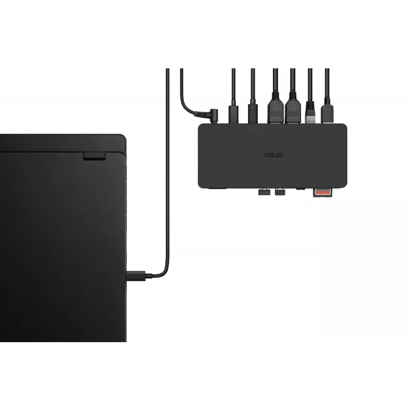 Docking station ASUS DC500 Thunderbolt 4 Triple 4K, 150W PD, 3 pantallas, 2x HDMI 2.1, 2x USB-A, 2x USB2.0, RJ-45, MicroSD