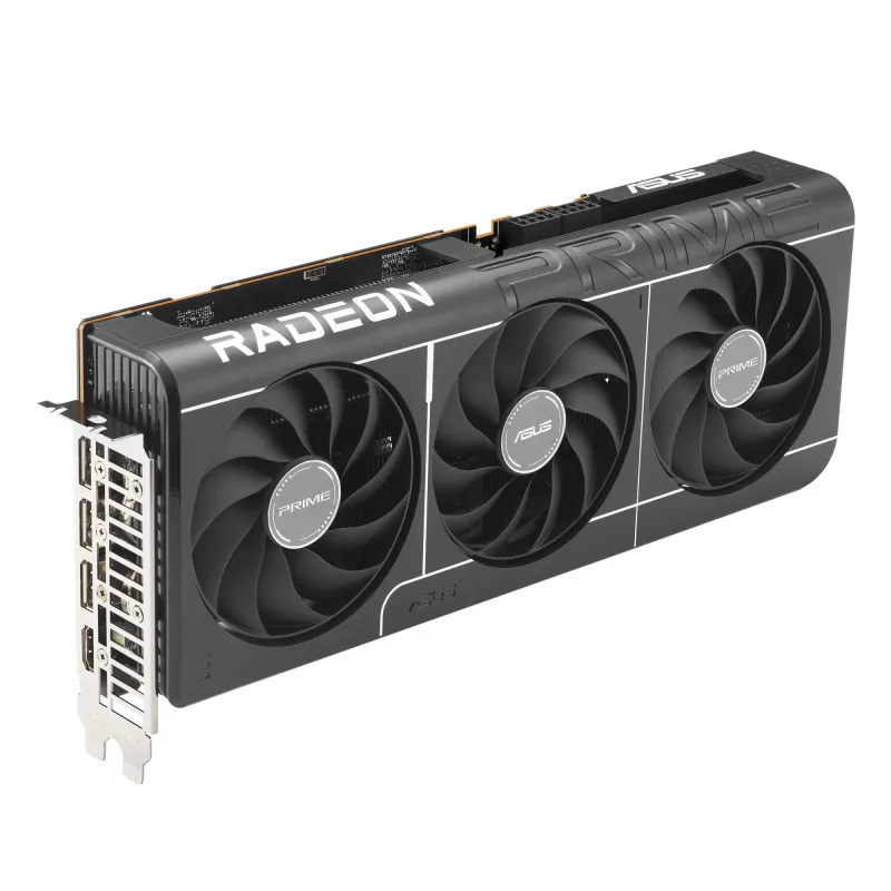 ASUS Prime Radeon RX 9070 OC 16 GB GDDR6 tarjeta gráfica (PRIME-RX9070-O16G), PCIe 5.0, 256 bits, 3x DP, 1x HDMI, 312 mm, 2,5 ranuras, 3 ventiladores