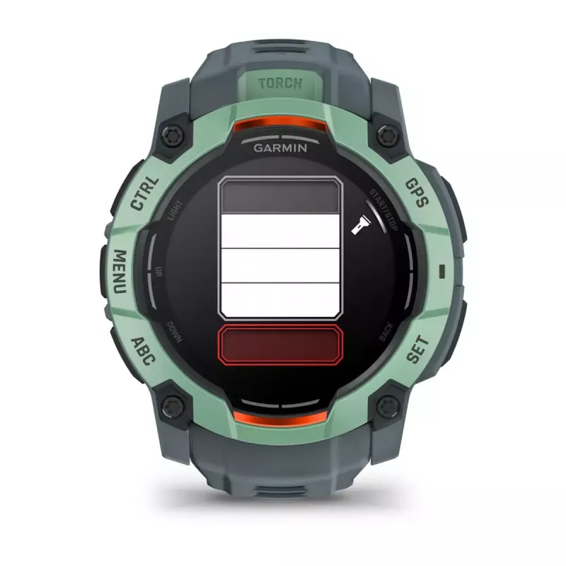 Garmin Instinct 3 AMOLED 50 mm smartwatch (010-03020-01), pantalla táctil de 1,3 pulgadas 416x416, GPS, verde Neotropic Twilight