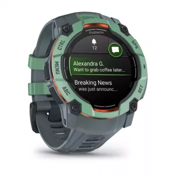 Smartwatch GARMIN Instinct 3 AMOLED — carcasa de 50 mm, AMOLED 1,3 inch, GPS/GLONASS/Galileo, 10 ATM, batería de 24 días