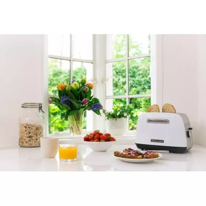 KitchenAid 5KMT2115EWH 5 2 rebanadas 1100 W acero inoxidable, blanco