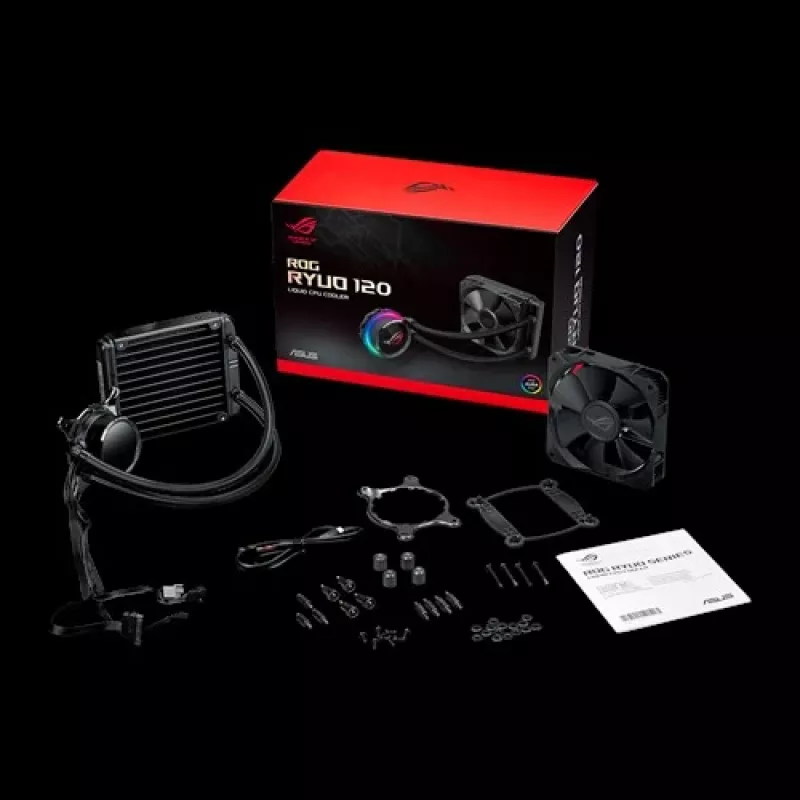 ASUS ROG RYUO 120 Procesador Refrigeración líquida todo en uno 12 cm Negro 1 ud.