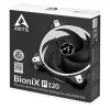 ARCTIC BioniX P120 (Blanco) – Ventilador gaming de 120 mm optimizado para presión con PWM PST