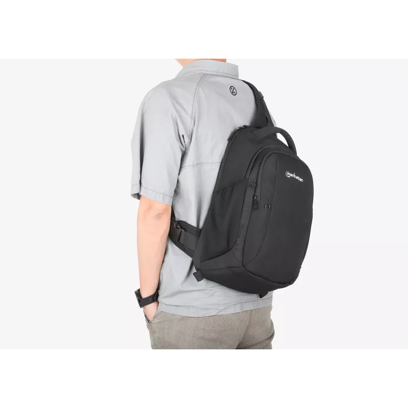 Manhattan Amsterdam 440578 bolso de hombro / mochila para portátil de 13,3 pulgadas, negro