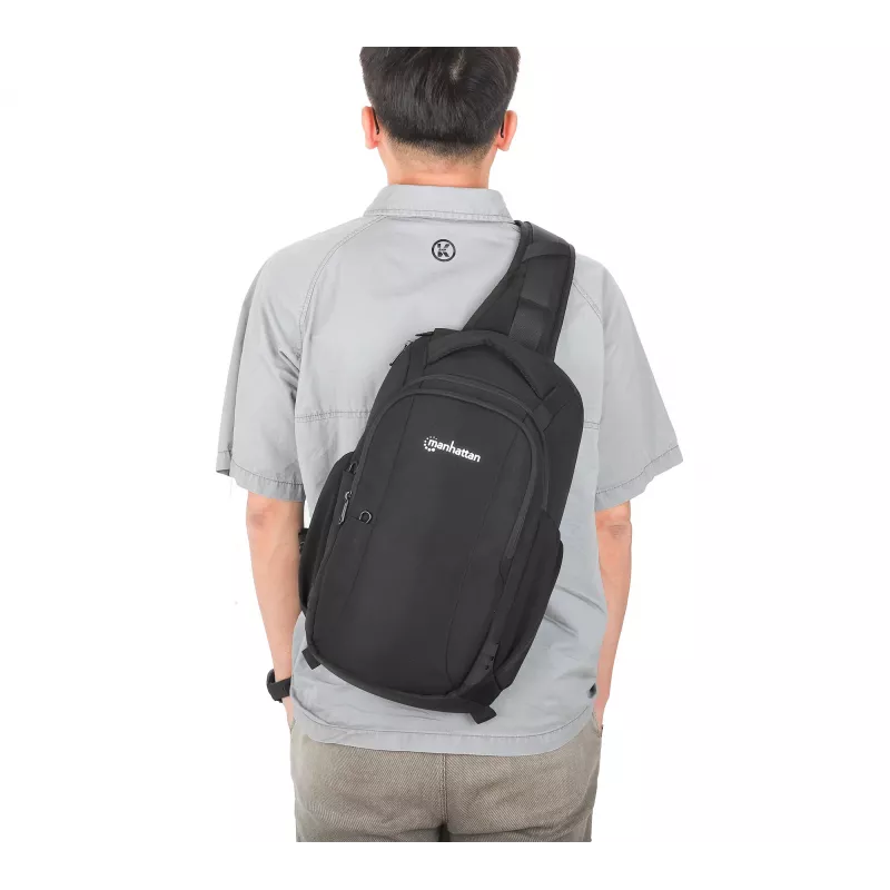 Manhattan Amsterdam 440578 bolso de hombro / mochila para portátil de 13,3 pulgadas, negro