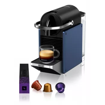 Cafetera de cápsulas De’Longhi Pixie EN127.BL — sistema Nespresso, depósito de agua de 1 l, 19 bar, 1260 W, 235×117×324 mm, 2,5 kg