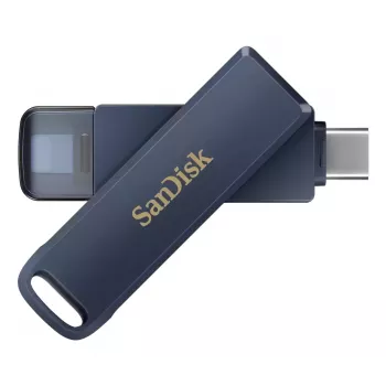 WESTERN DIGITAL SanDisk Phone Drive para iPhone - 128 GB Memoria USB - USB-C/Lightning - Metallic Sky azul