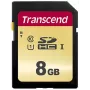 TRANSCEND Tarjeta SDHC 500S 8 GB UHS-I U1 MLC