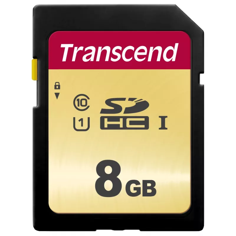 TRANSCEND Tarjeta SDHC 500S 8 GB UHS-I U1 MLC