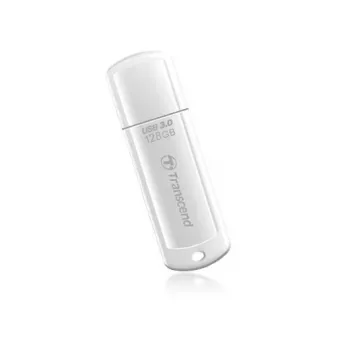 TRANSCEND JetFlash 730 - 128GB USB - USB 3.0 - Blanco