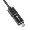 SHARKOON USB Hub - 3 puertos USB 3.2 Gen 1 Aluminio + Ethernet Negro