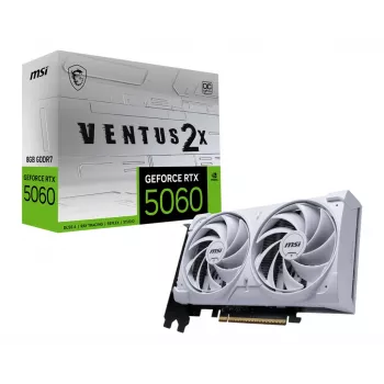 Tarjeta gráfica MSI GeForce RTX 5060 8 GB GDDR7, PCIe 5.0, 128 bits, 2527 MHz Boost, 145 W, 4 pantallas