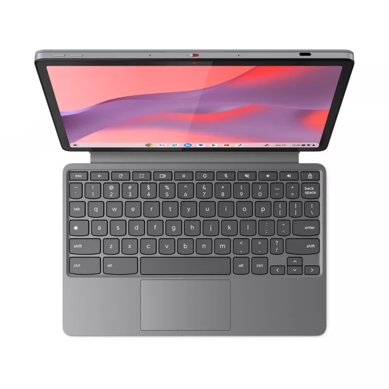 Lenovo Chromebook Duet 11M889 Chromebook 2 en 1 desmontable, MediaTek Kompanio 838, 27,8 cm (10,9 pulgadas) pantalla táctil WUXGA, 8 GB LPDDR4x-SDRAM, 128 GB eMMC, ChromeOS, teclado alemán, gris