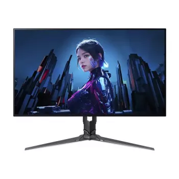 Monitor Acer X32X3BMIIPHUZX 31,5 inch 4K UHD OLED 3840x2160, 0,01 ms, USB-C, altavoces, VESA, altura ajustable, negro