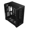 Thermaltake View 390 Air caja de PC midi torre, ATX, ARGB, cristal templado, fuente PS2, HDD de 3,5 pulgadas, SSD de 2,5 pulgadas, ventiladores frontales de hasta 200 mm, negra